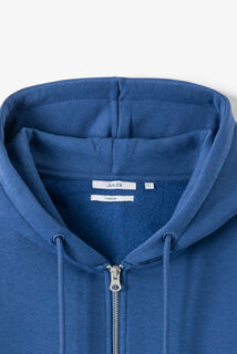 Sweater met kap en rits