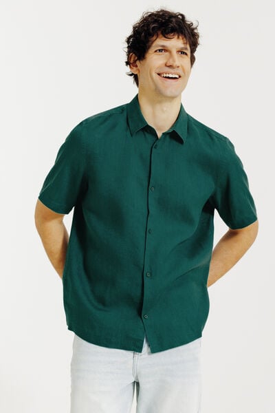 Effen hemdje in katoenlinnen