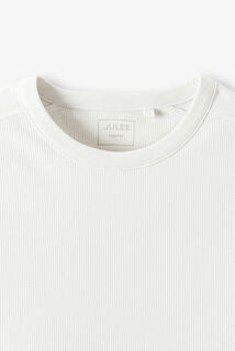 Geribd T-shirt met lange mouwen