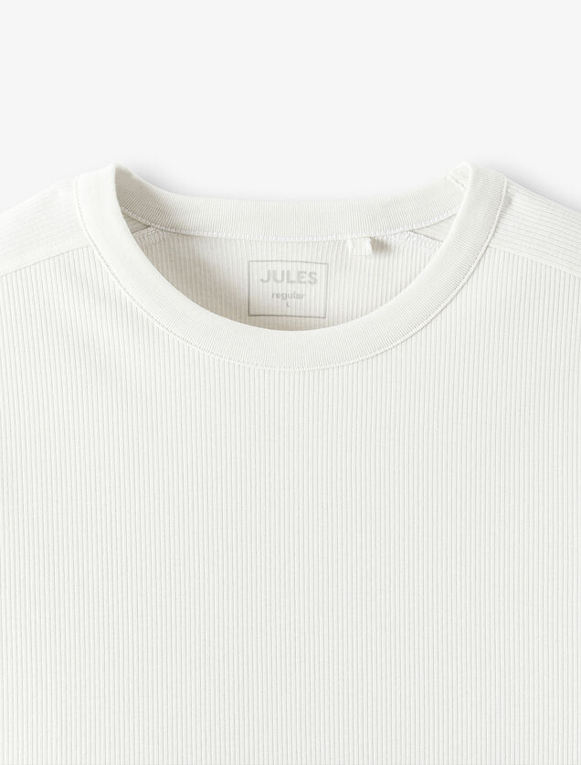Geribd T-shirt met lange mouwen
