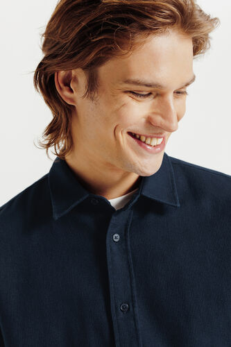 Chemise en coton gaufrée