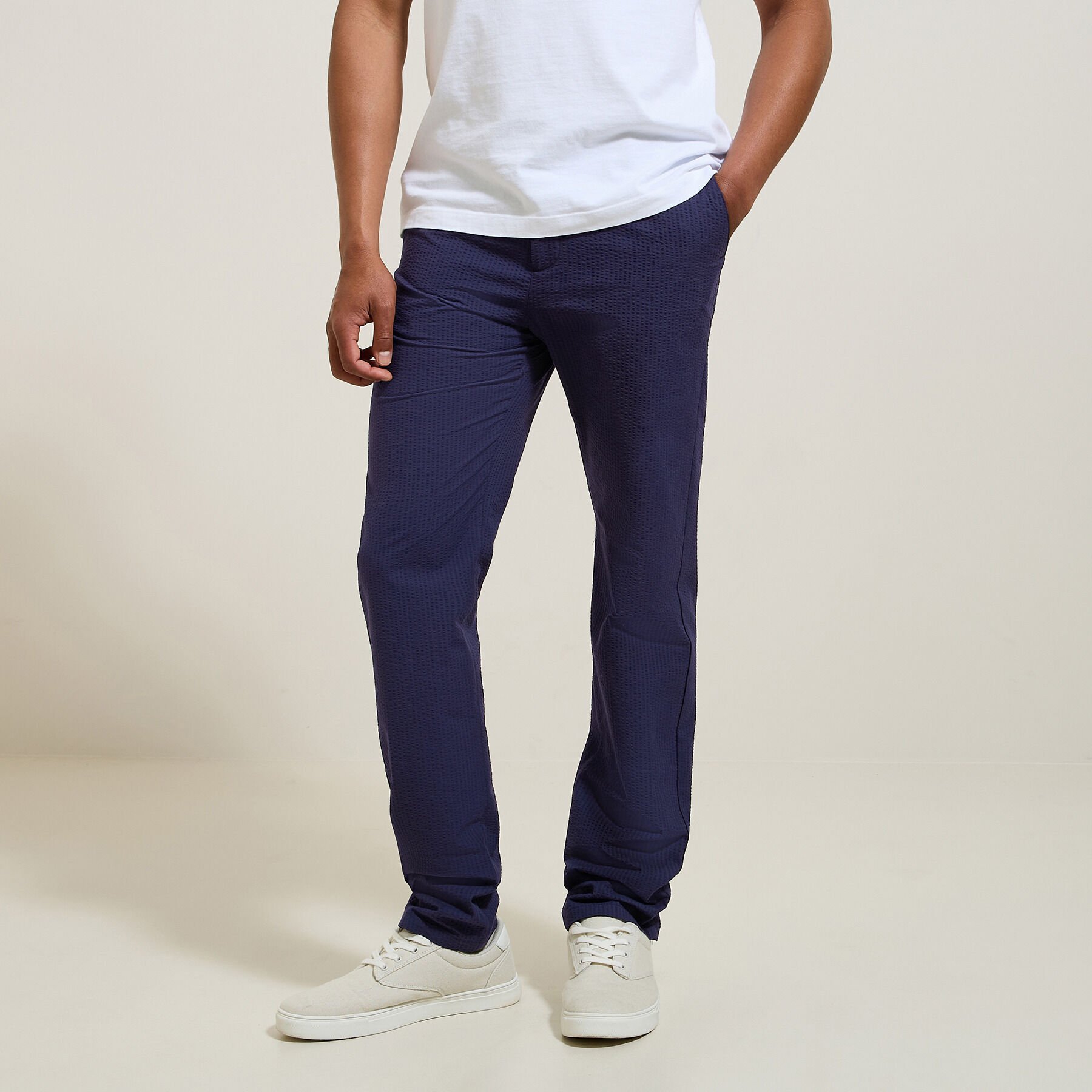 Pantalon seersucker homme hot sale