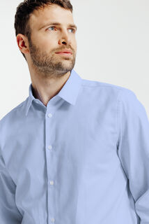 Slim fit hemd in katoen