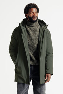 Parka longue &agrave; capuche