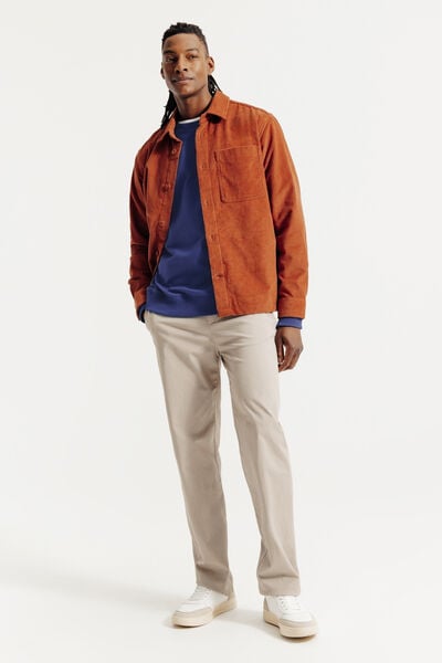 Effen sweater met ronde hals