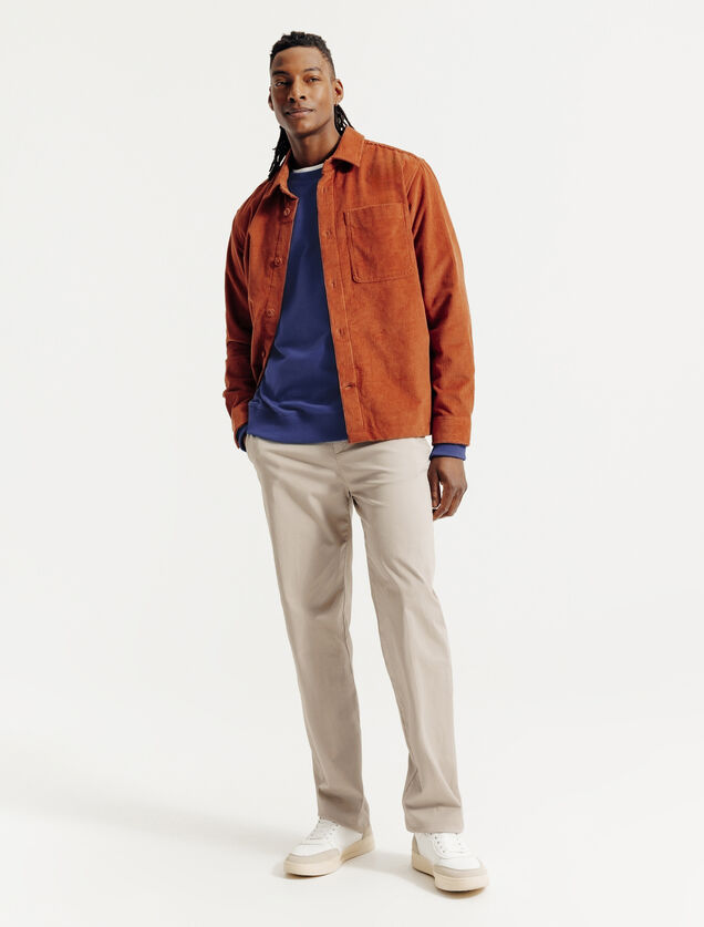 Effen sweater met ronde hals