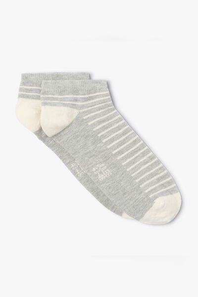 Chaussettes basses ray&eacute;es