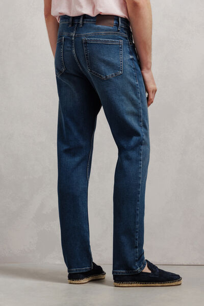 Jean straight d&eacute;lav&eacute;