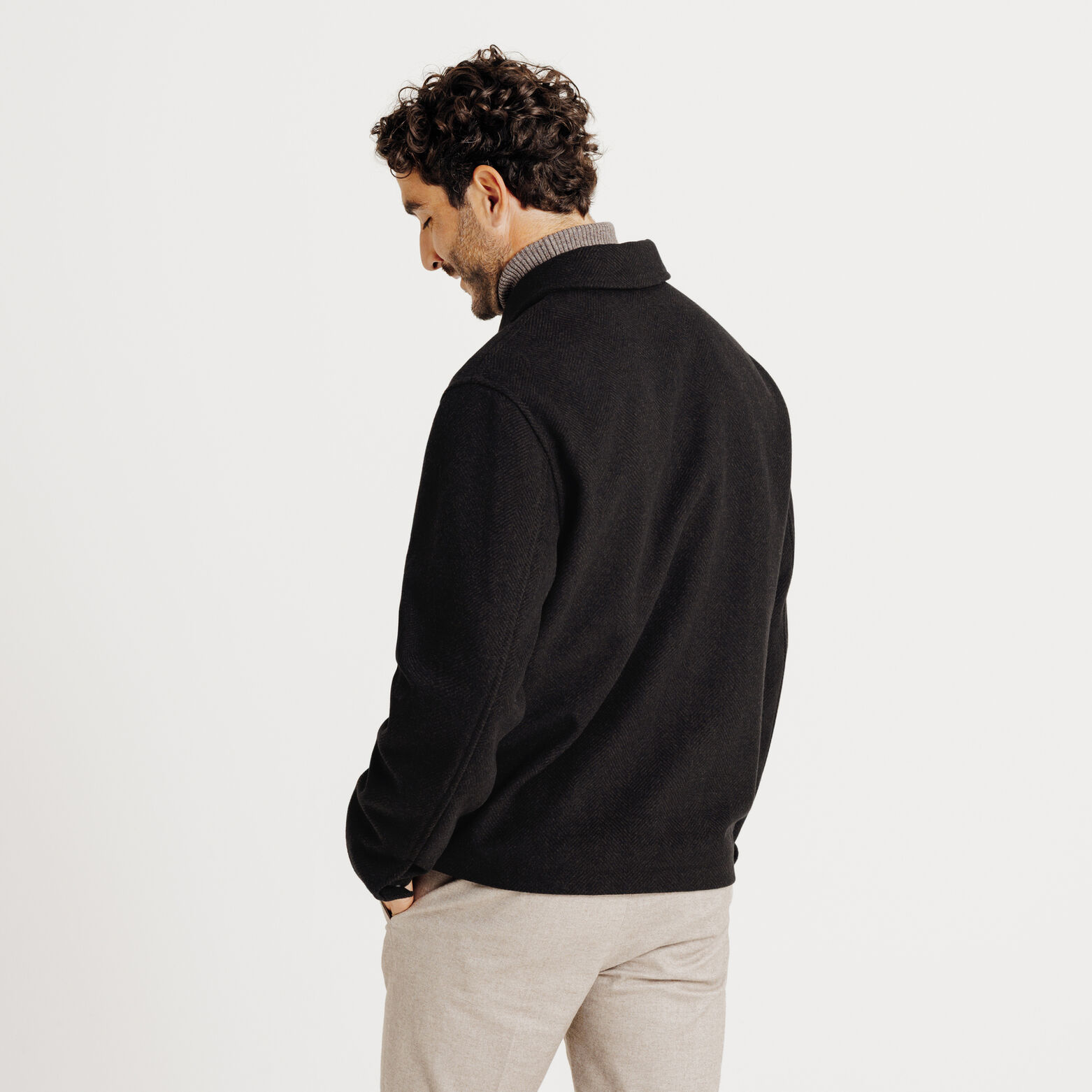 Blouson col chemise zippé