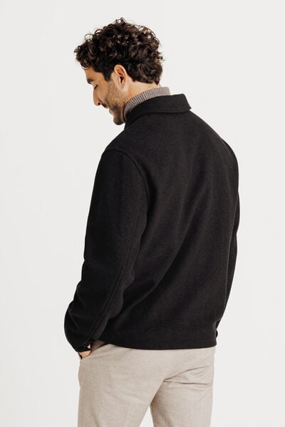 Blouson col chemise zippé
