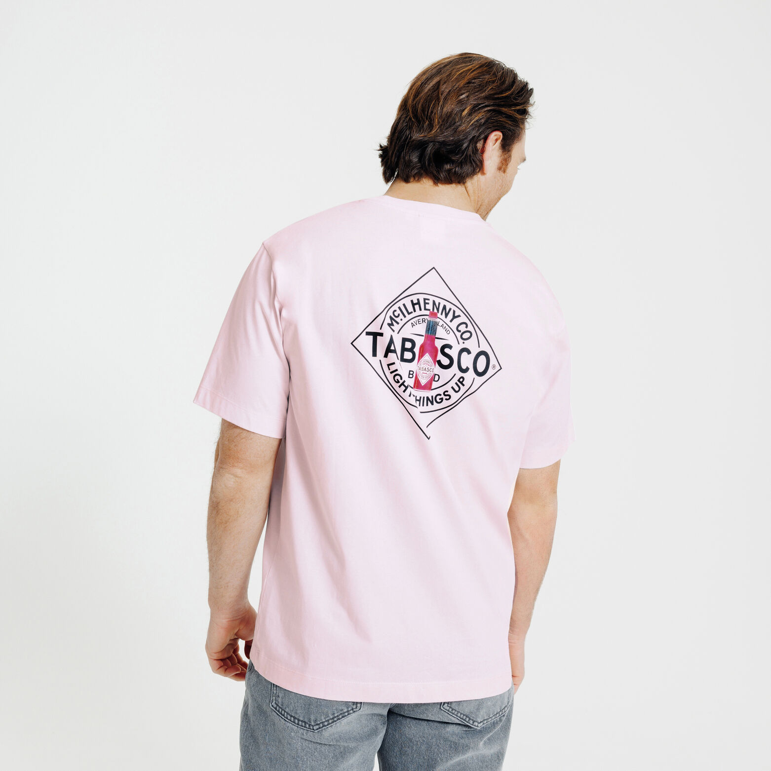 Tee shirt imprim&eacute; poitrine licence Tabasco