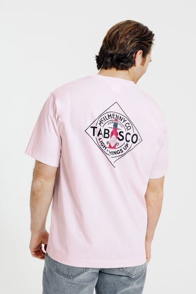 Tee shirt imprim&eacute; poitrine licence Tabasco