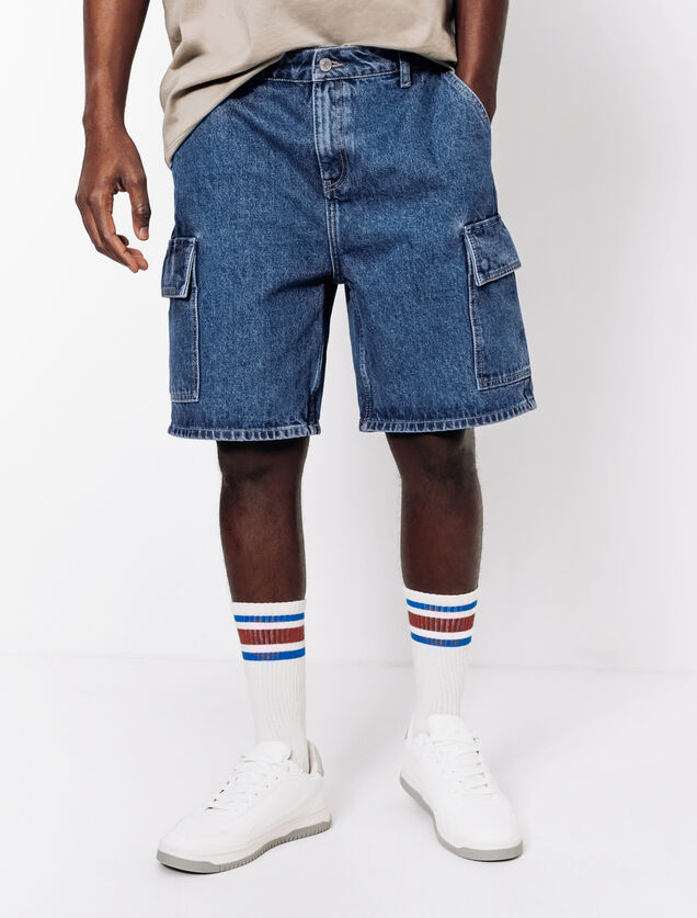 Bermuda baggy en jean