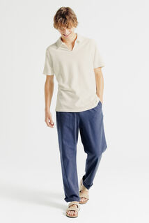 Polo manches courtes col V