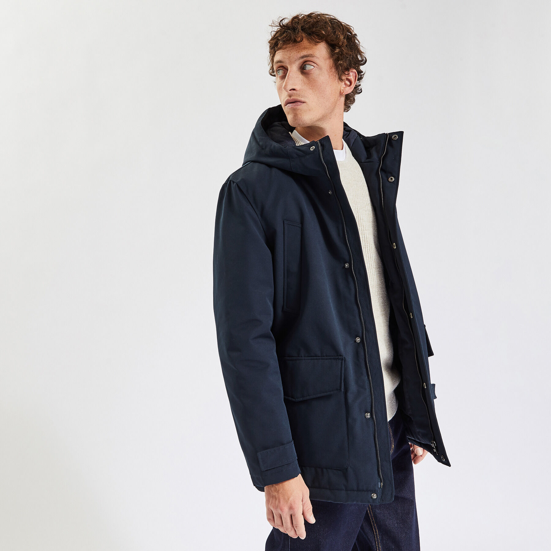 Parka Trench Gris C E A Taille 46 Homme – Occasion Parfait état, Style Classique Intemporel
