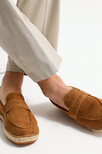 Mocassins en cuir esprit plage