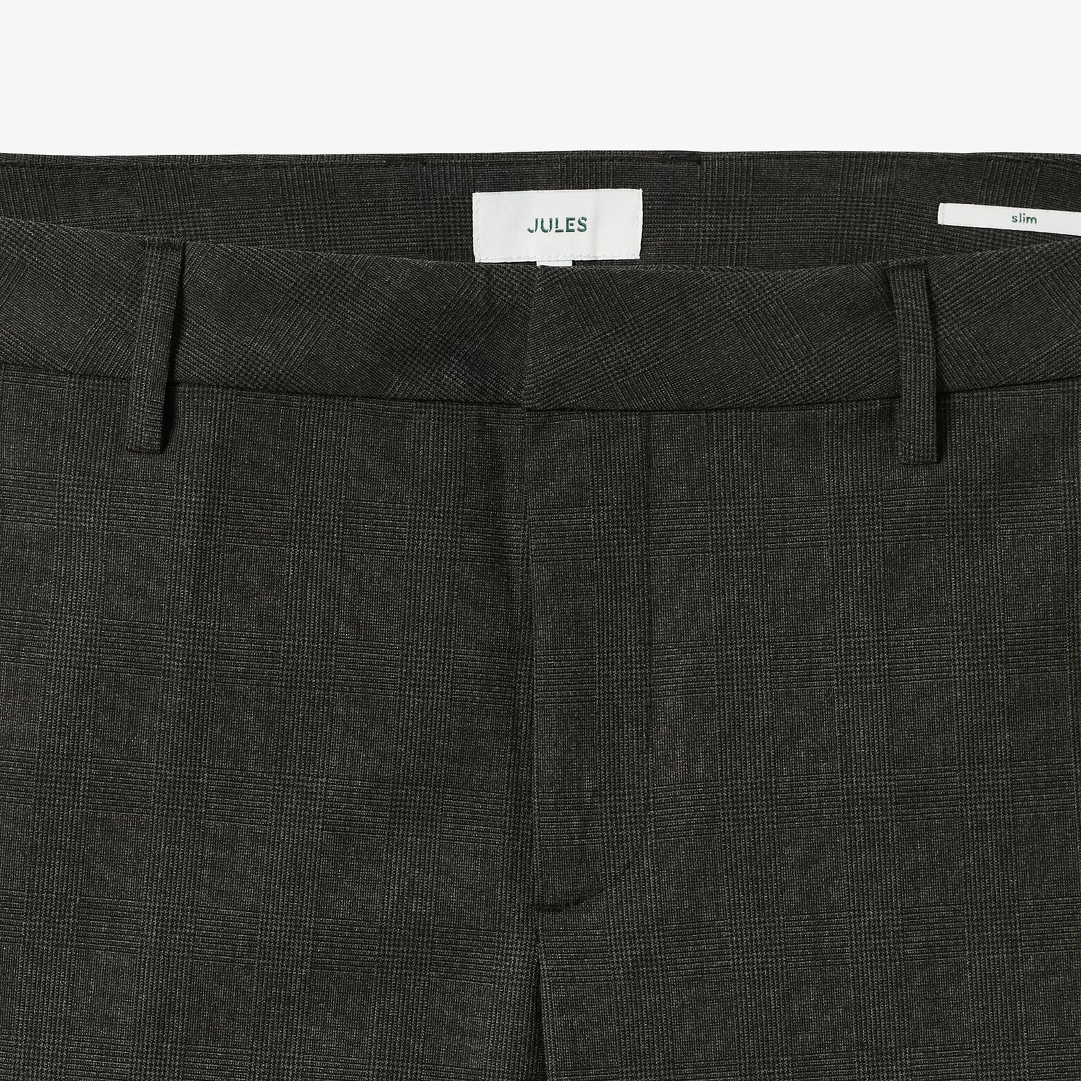 Pantalon chino slim &agrave; carreaux