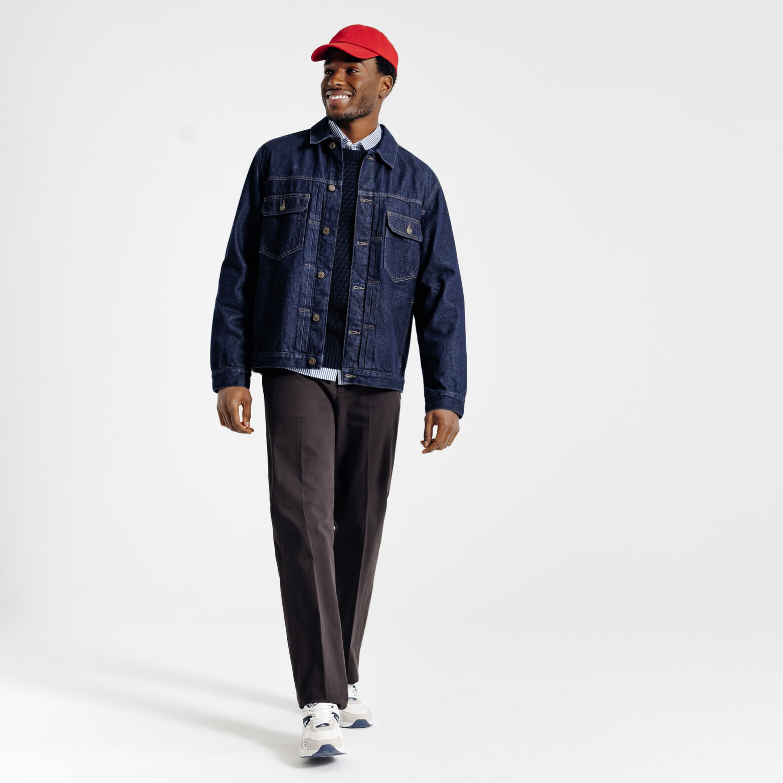 Pull col rond torsadé