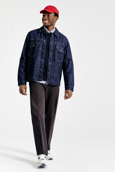 Pull col rond torsadé