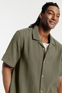 Regular effen hemdje in katoengaas