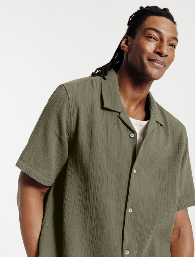 Regular effen hemdje in katoengaas