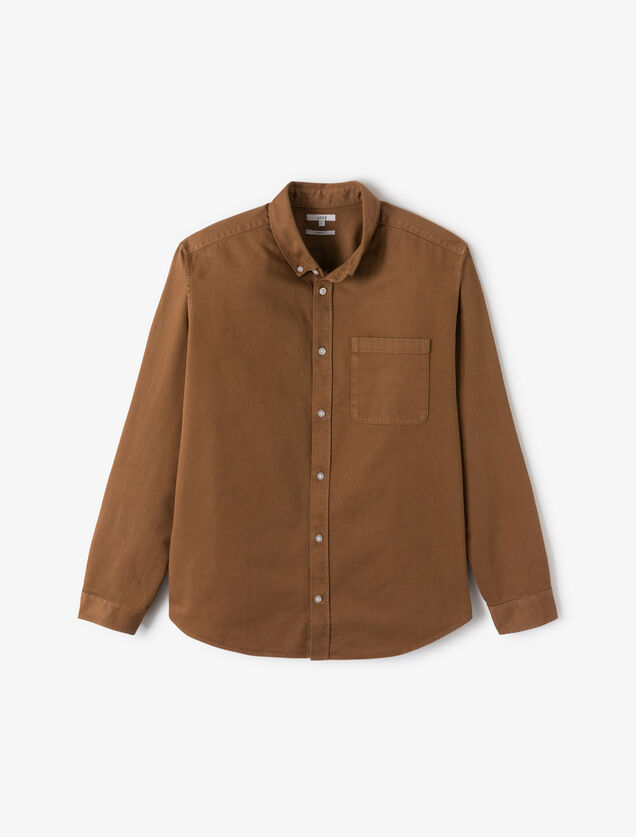 Chemise en coton unie