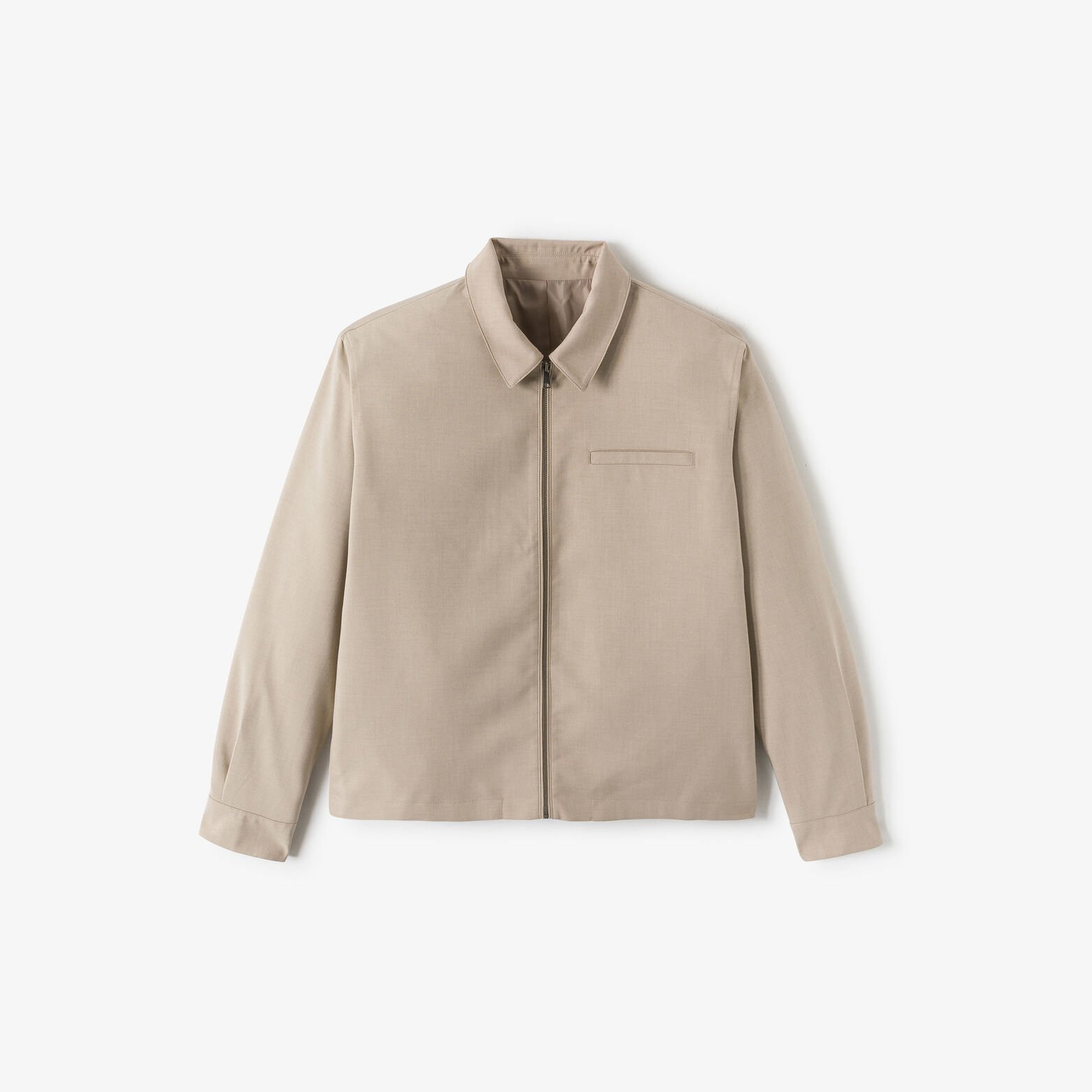 Veste col chemise zipp&eacute;e