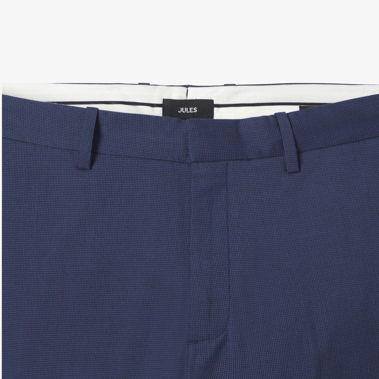 Pantalon de costume slim pied de puce