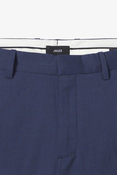 Pantalon de costume slim pied de puce