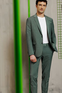 Slim fit kostuumvest in bi-stretchstof