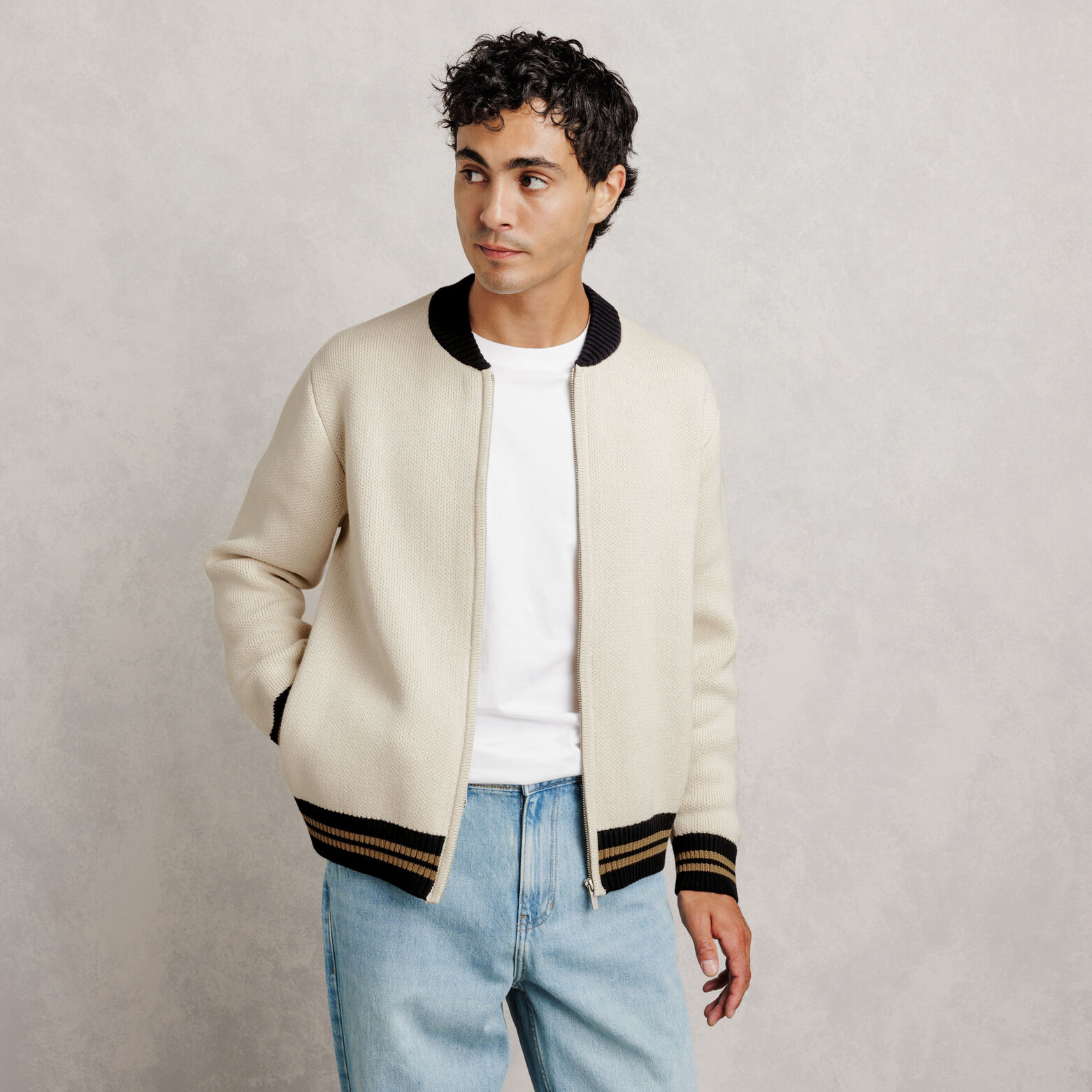 Gilet bomber zipp&eacute;