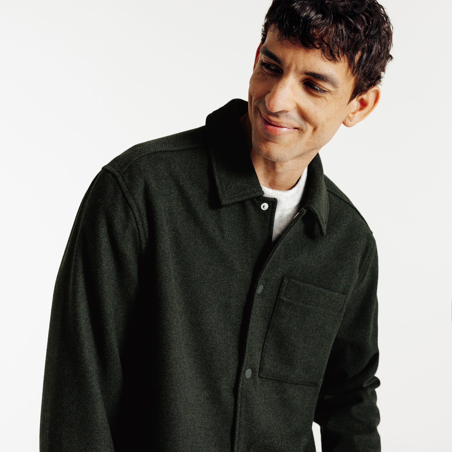 Overhemd met zak in katoen