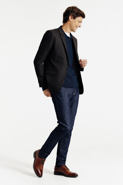 Tricot polo in merinos kasjmier