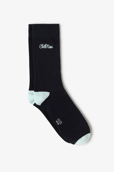 Chaussettes hautes &agrave; message