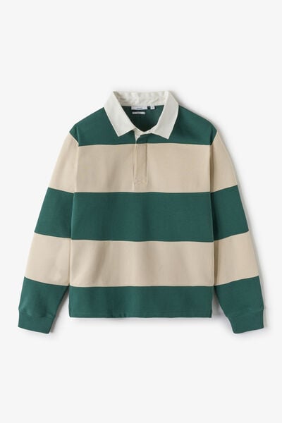 Sweat col polo ray&eacute;