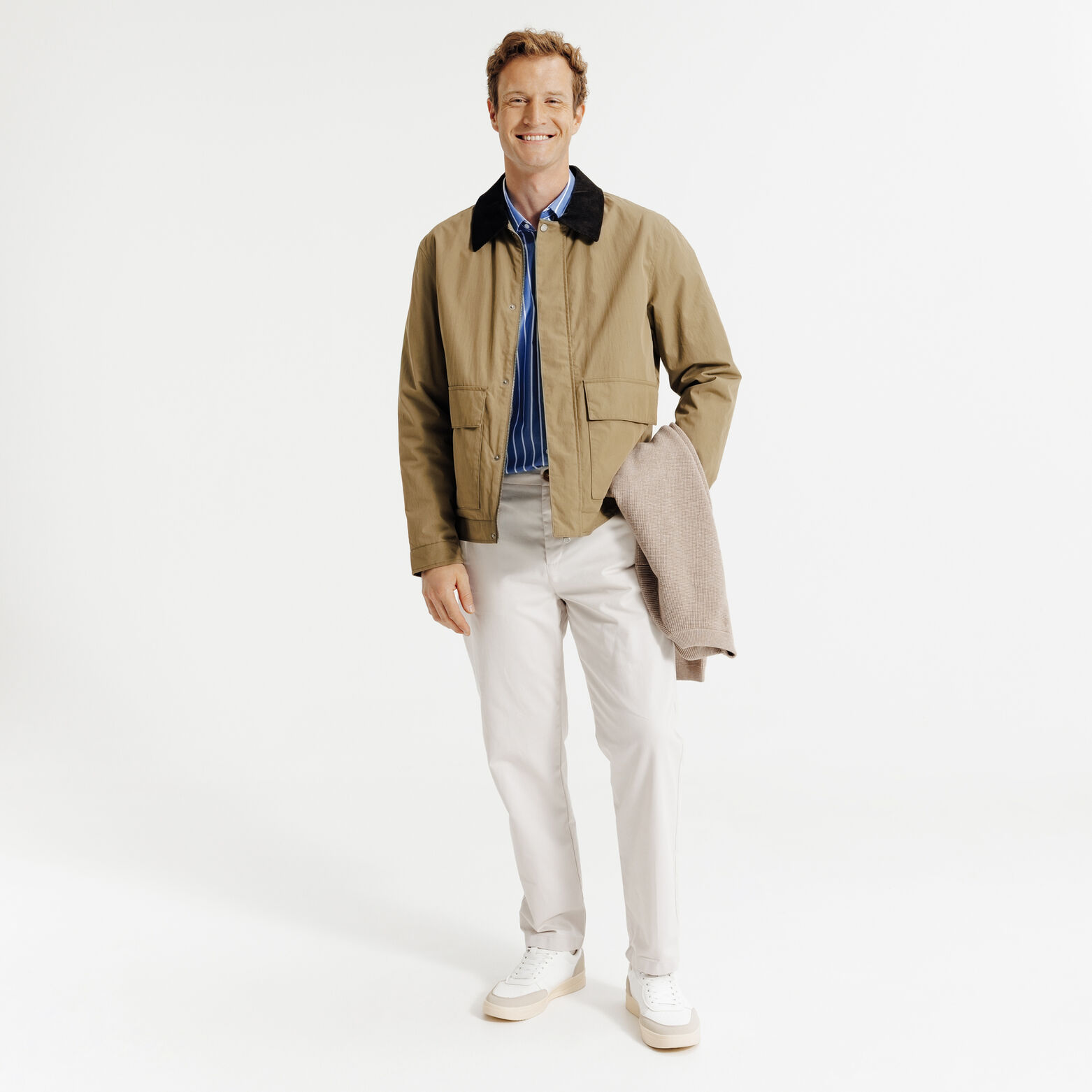 Chemise en coton rayée