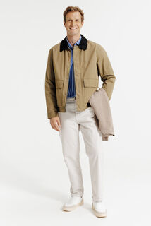 Chemise en coton ray&eacute;e