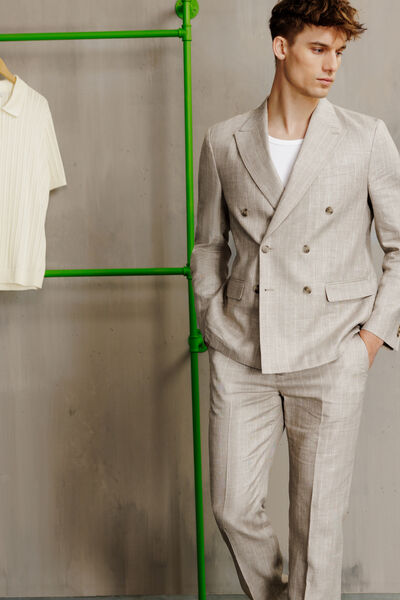 Veste de costume crois&eacute;e confort