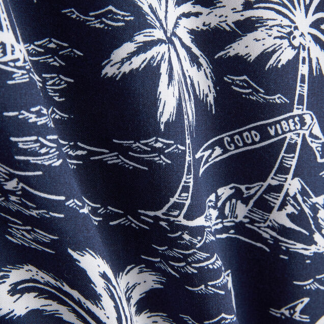 Chemise hawaïenne palmiers viscose ecovero