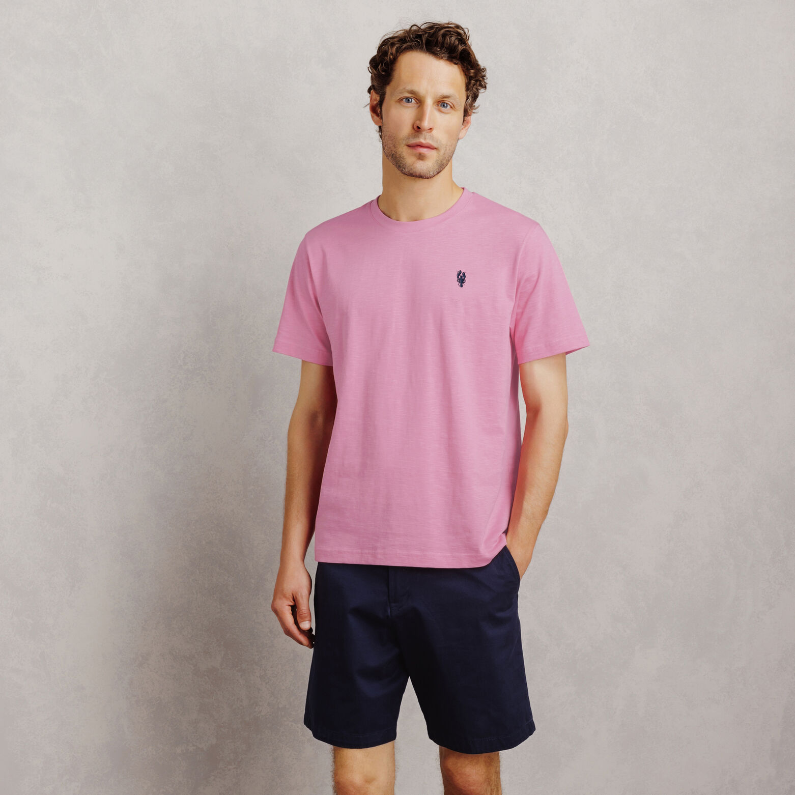 Tee shirt mati&egrave;re flamm&eacute;e broderie poitrine