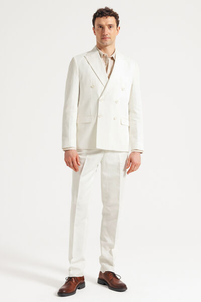 Comfort fit kostuumbroek