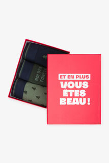 Coffret 3 boxers esprit No&euml;l