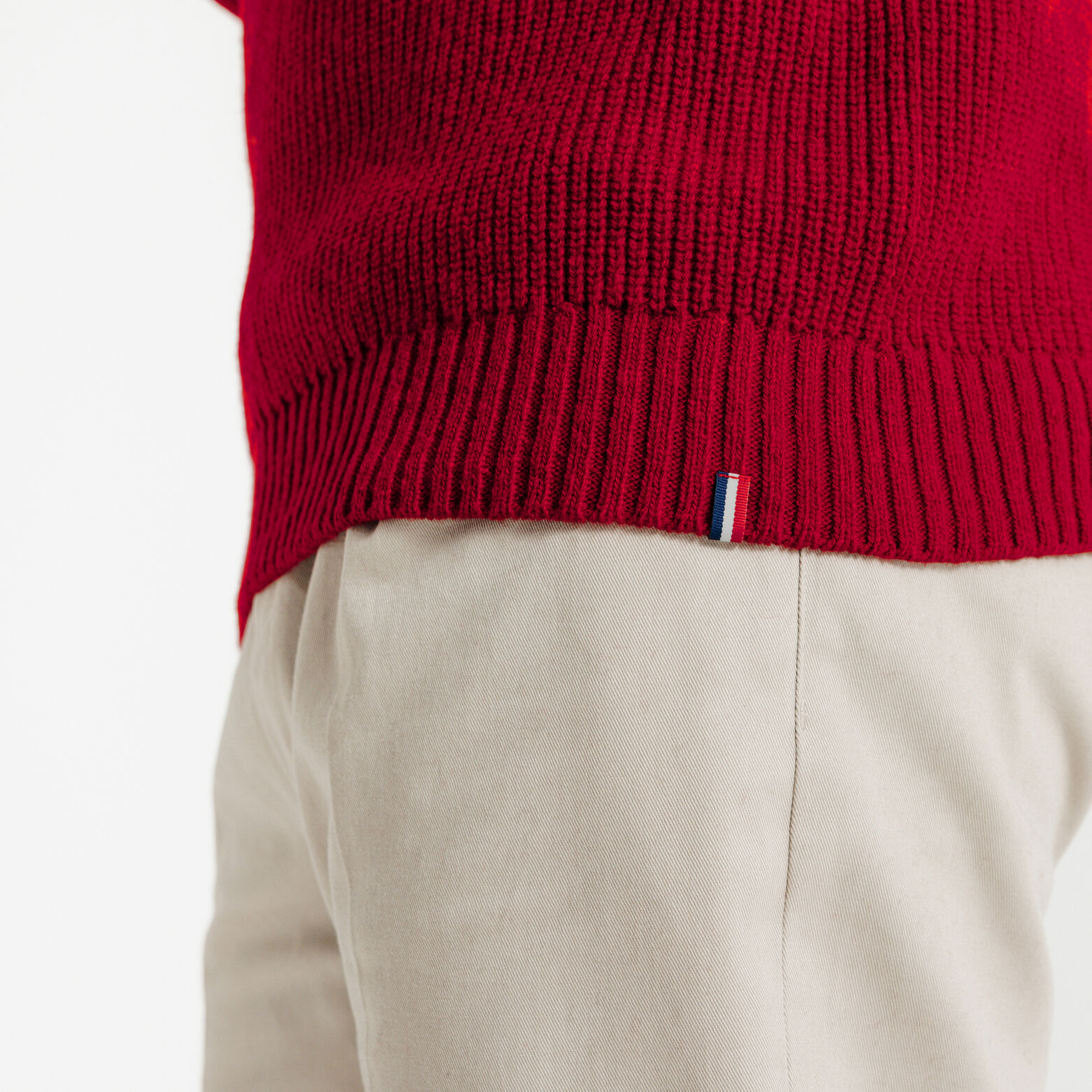 Trui van merino/kasjmiermix Made in France