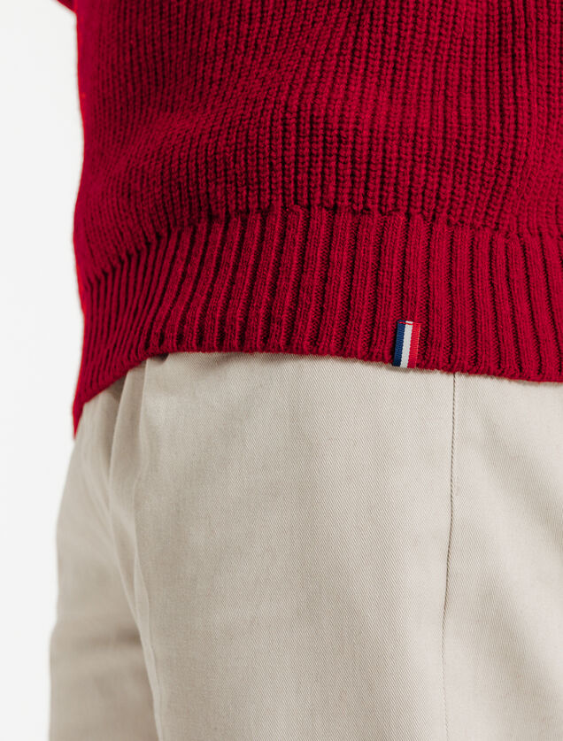 Trui van merino/kasjmiermix Made in France