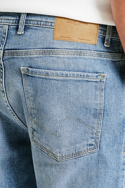 Middenblauwe capribroek in jeans