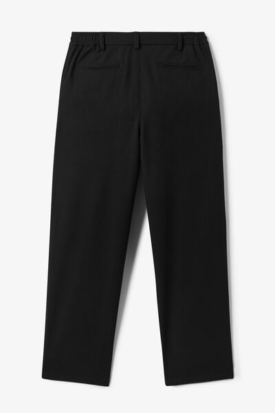 Pantalon straight taille &eacute;lastiqu&eacute;e