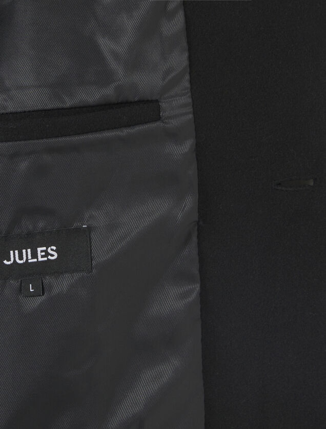 Manteau hiver long col tailleur