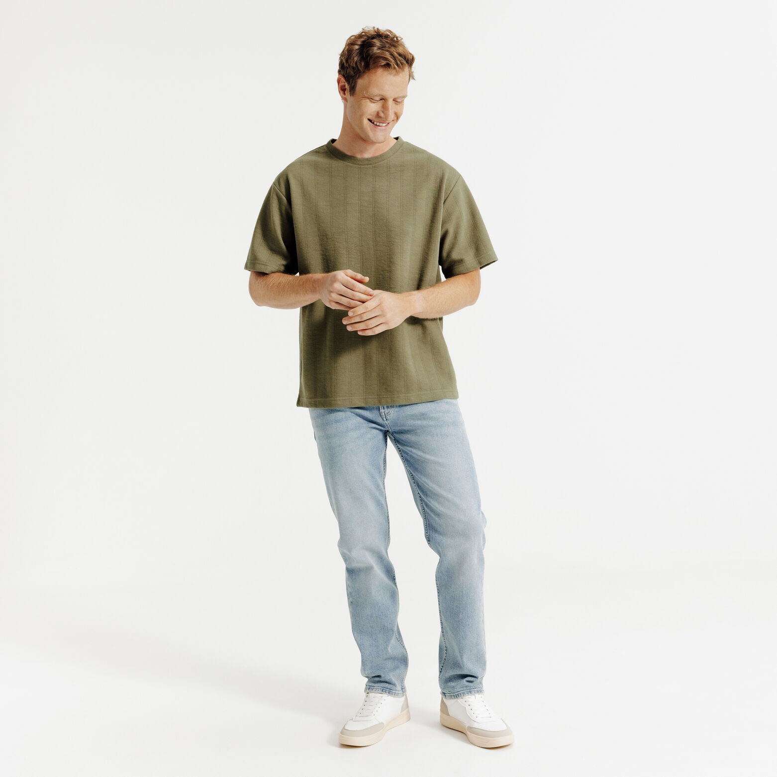 T-shirt in fantasiestof