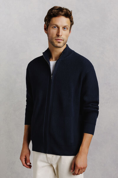 Gilet zipp&eacute; col montant