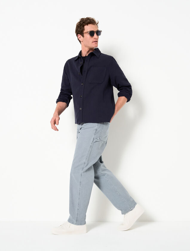 Surchemise en gaze de coton unie